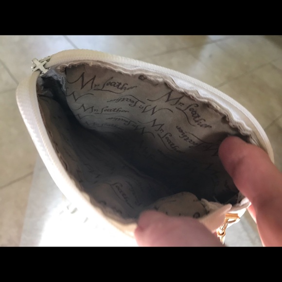 Vintage Mr Leather ivory white mini bag - Picture 3 of 3